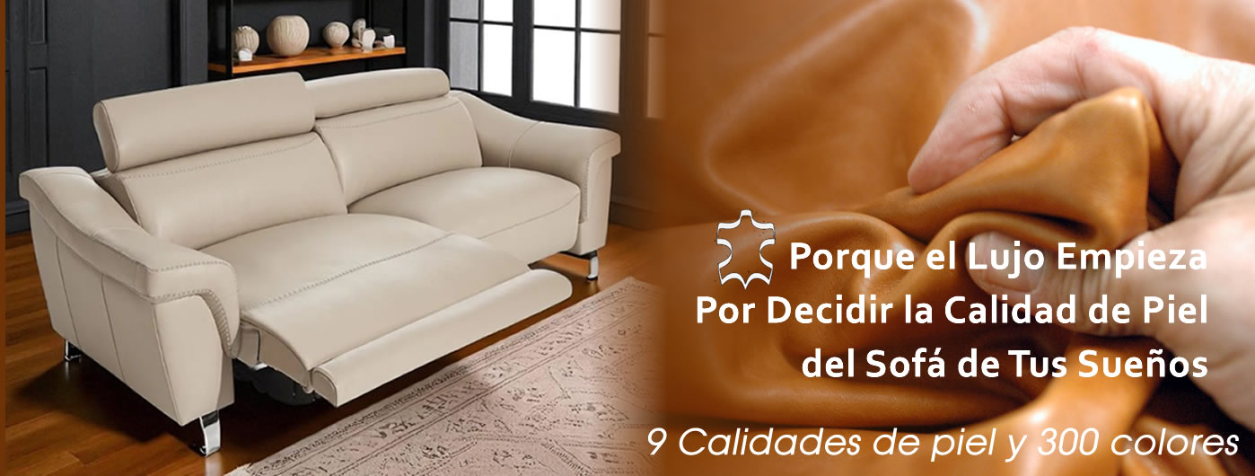SOFAS PIEL NATURAL